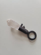 Load image into Gallery viewer, Antique Vintage Key with Dreamsicle Dreamcoat Lemurian Handmade OOAK
