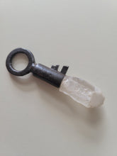 Load image into Gallery viewer, Antique Vintage Key with Dreamsicle Dreamcoat Lemurian Handmade OOAK
