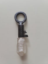 Load image into Gallery viewer, Antique Vintage Key with Dreamsicle Dreamcoat Lemurian Handmade OOAK
