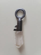 Load image into Gallery viewer, Antique Vintage Key with Dreamsicle Dreamcoat Lemurian Handmade OOAK
