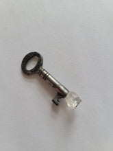 Load image into Gallery viewer, Antique Vintage Key with Phenacite Phenakite Handmade OOAK
