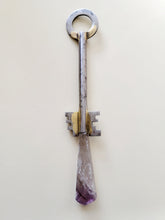 Load image into Gallery viewer, Large Antique Vintage Amethyst Crystal Wand Handmade OOAK
