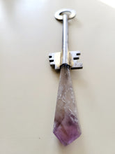 Load image into Gallery viewer, Large Antique Vintage Amethyst Crystal Wand Handmade OOAK
