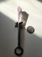 Load image into Gallery viewer, Large Antique Vintage Amethyst Crystal Wand Handmade OOAK
