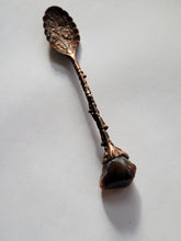 Load image into Gallery viewer, Vintage Style Spoon Topped with Fire Agate Handmade OOAK
