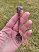 Load image into Gallery viewer, Vintage Style Spoon Topped with Fire Agate Handmade OOAK
