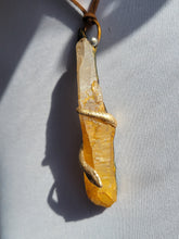 Load image into Gallery viewer, Limonite Quartz Wrapped with a Snake Handmade OOAK
