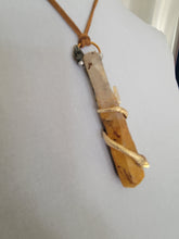 Load image into Gallery viewer, Limonite Quartz Wrapped with a Snake Handmade OOAK
