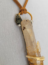 Load image into Gallery viewer, Limonite Quartz Wrapped with a Snake Handmade OOAK
