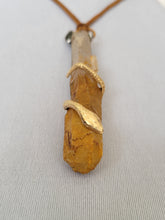 Load image into Gallery viewer, Limonite Quartz Wrapped with a Snake Handmade OOAK
