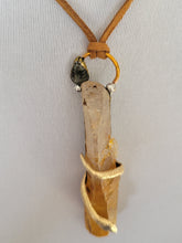 Load image into Gallery viewer, Limonite Quartz Wrapped with a Snake Handmade OOAK
