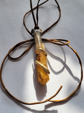 Load image into Gallery viewer, Limonite Quartz Wrapped with a Snake Handmade OOAK
