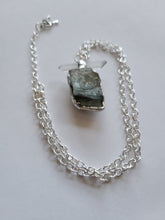 Load image into Gallery viewer, Blue Barite and Naturally Shaped Gray Lithium Handmade OOAK
