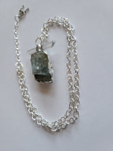 Load image into Gallery viewer, Blue Barite and Naturally Shaped Gray Lithium Handmade OOAK
