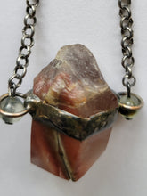 Load image into Gallery viewer, Angel Wing Amphibole Quartz with Prehnite Handmade OOAK
