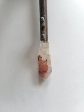 Load image into Gallery viewer, Antique Skeleton Key Wand with Hematite Quartz with Etchings Handmade OOAK
