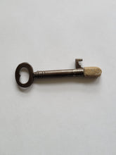 Load image into Gallery viewer, Antique Skeleton Key Wand with Natural Felddpar Handmade OOAK
