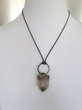 Load image into Gallery viewer, Light Smoky with Rutile Talisman Handmade OOAK
