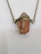 Load image into Gallery viewer, Angel Wing Amphibole Quartz with Prehnite Handmade OOAK
