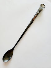 Load image into Gallery viewer, Labradorite Dragon Spoon with Rutile Natural Point and DT Tangerine Quartz Handmade OOAK
