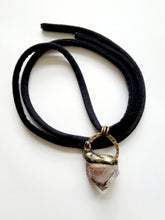 Load image into Gallery viewer, Tabby Quartz with Hematite Inclusions with GarnetHandmade OOAK
