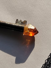 Load image into Gallery viewer, Antique Key with Hand Fitted with Heat Treated Amethyst &quot;Citrine&quot; Quartz Handmade OOAK
