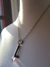 Load image into Gallery viewer, Antique Key with Hand Fitted with Amethyst  Quartz Handmade OOAK
