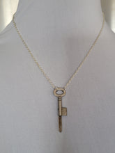 Load image into Gallery viewer, Antique Key with Hand Fitted Smoky Quartz Handmade OOAK
