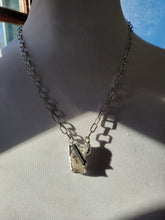 Load image into Gallery viewer, Raw Natural Quartz with Black Tourmaline Necklace Handmade  OOAK
