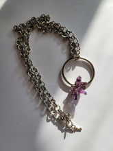 Load image into Gallery viewer, Mini Amethyst Cluster Necklace Handmade  OOAK
