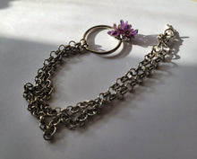 Load image into Gallery viewer, Mini Amethyst Cluster Necklace Handmade  OOAK
