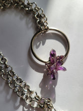 Load image into Gallery viewer, Mini Amethyst Cluster Necklace Handmade  OOAK
