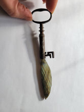 Load image into Gallery viewer, Hand Shaped From Raw Labradorite Blade Key Handmade OOAK
