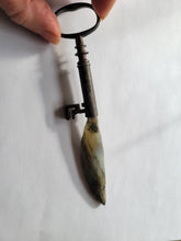 Load image into Gallery viewer, Hand Shaped From Raw Labradorite Blade Key Handmade OOAK
