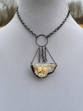 Load image into Gallery viewer, Druzy Agate with Two Carved Bone Skulls &quot;The Lovers&quot;Handmade OOAK
