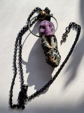 Load image into Gallery viewer, Druzy Agate with Lepidolite Skull Handmade OOAK
