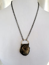 Load image into Gallery viewer, Shimmer Agate Geode with Flourite Dragon and Wello Opal Handmade OOAK
