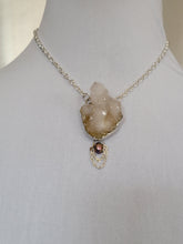 Load image into Gallery viewer, Spirit Quartz Cluster with Pearl Handmade OOAK
