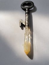 Load image into Gallery viewer, Mango Quartz Antique Vintage Skeleton Key Handmade OOAK
