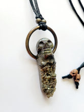 Load image into Gallery viewer, Reserved Blood Stone Skull and Green Grape Agate Handmade OOAK
