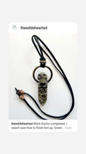 Load image into Gallery viewer, Reserved Blood Stone Skull and Green Grape Agate Handmade OOAK
