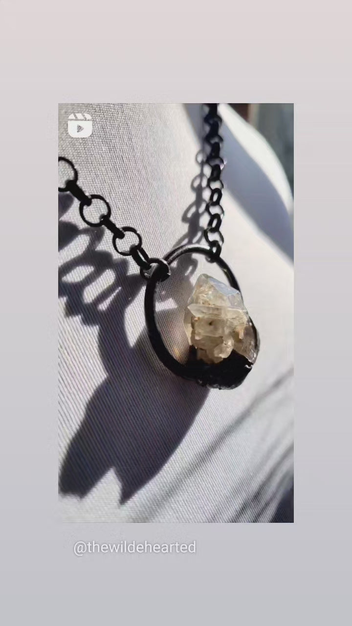 Raw Included Quartz Garden Quartz Handmade  OOAK