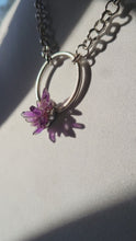 Load and play video in Gallery viewer, Mini Amethyst Cluster Necklace Handmade  OOAK
