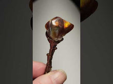 Load and play video in Gallery viewer, Vintage Style Spoon Topped with Fire Agate Handmade OOAK
