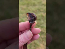 Load and play video in Gallery viewer, Vintage Style Spoon Topped with Fire Agate Handmade OOAK
